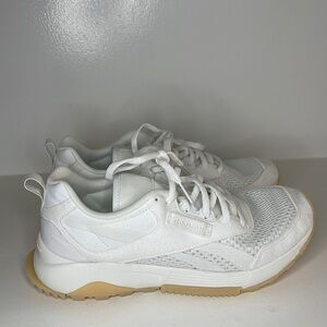 REEBOK white retro sneakers, granny fabulous, women’s size 8.5 shoes